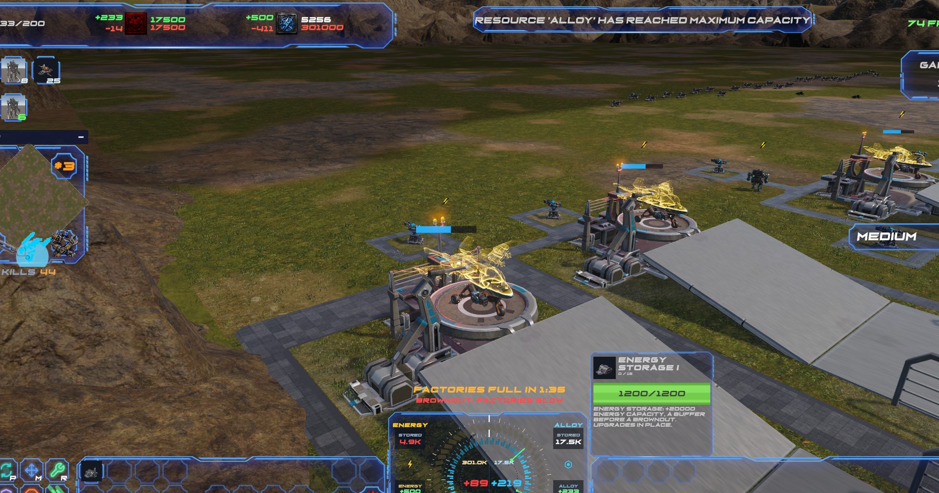 Jets on their landing pads